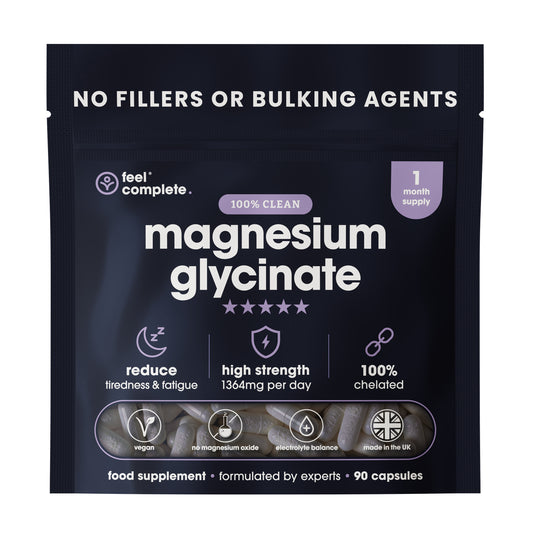 Feel Complete Magnesium Glycinate pouch — 90 capsules, no fillers or bulking agents